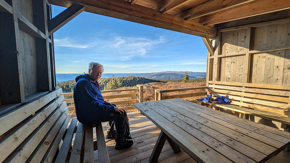 Den flotte gapahuken på Krokvassfjellet 