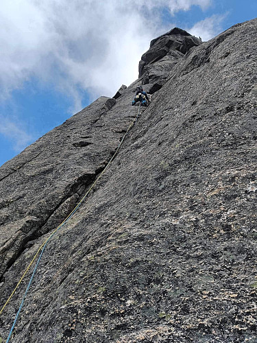 Øystein i 11. lengde.