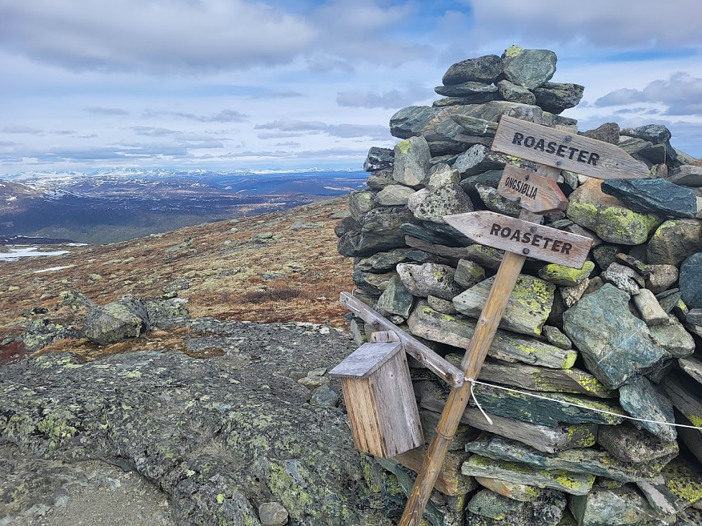 Toppvarden på Ongsjøfjellet.