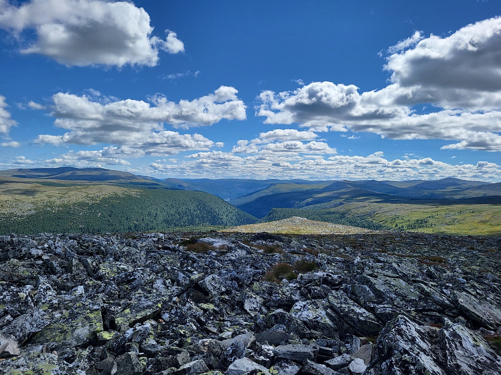 Utsikt sørover mot Imsdalen.