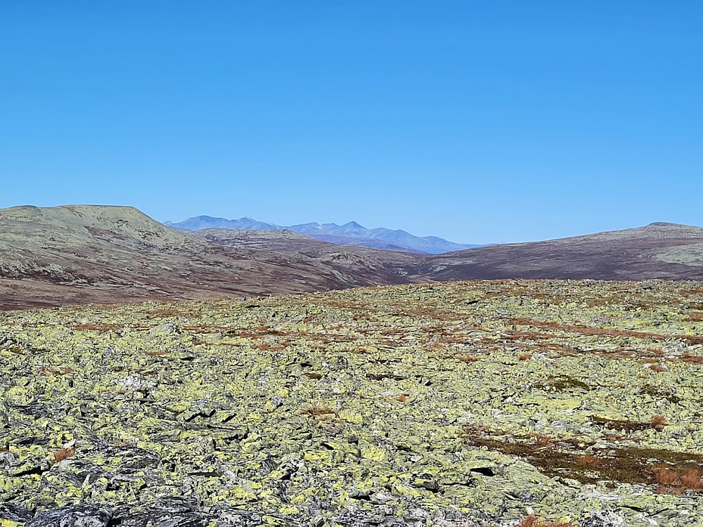 Også Rondane lurer i bakgrunnen.