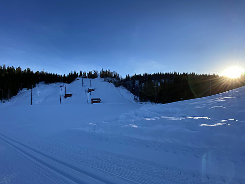 Et hopp anlegg som er lite brukt.