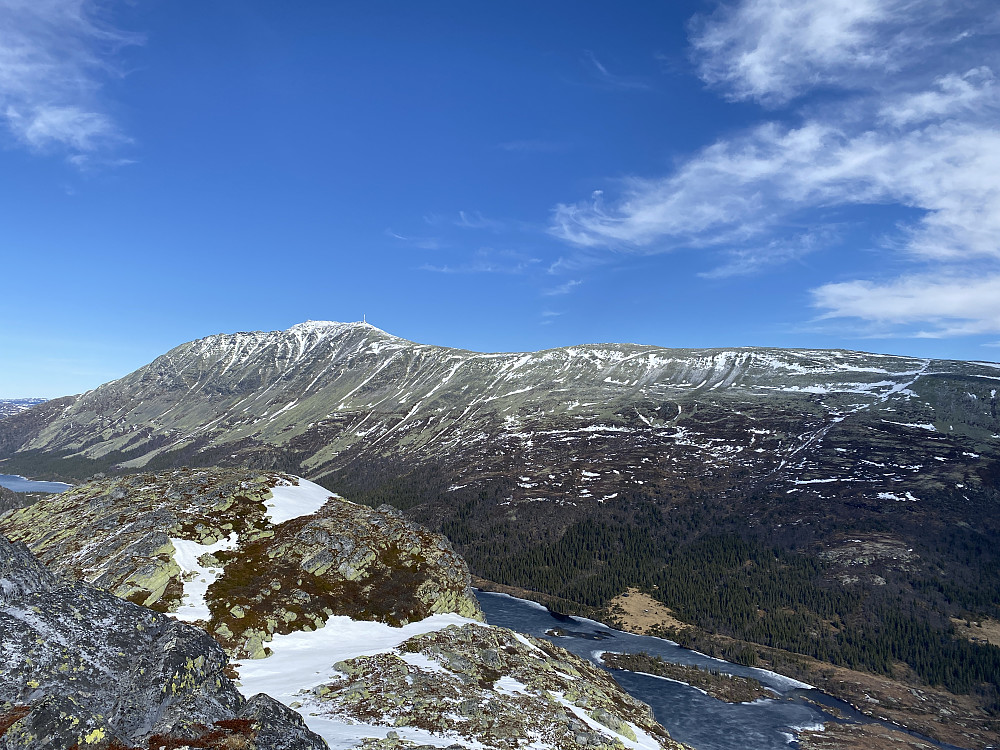 Lite snø på Gaustatoppen