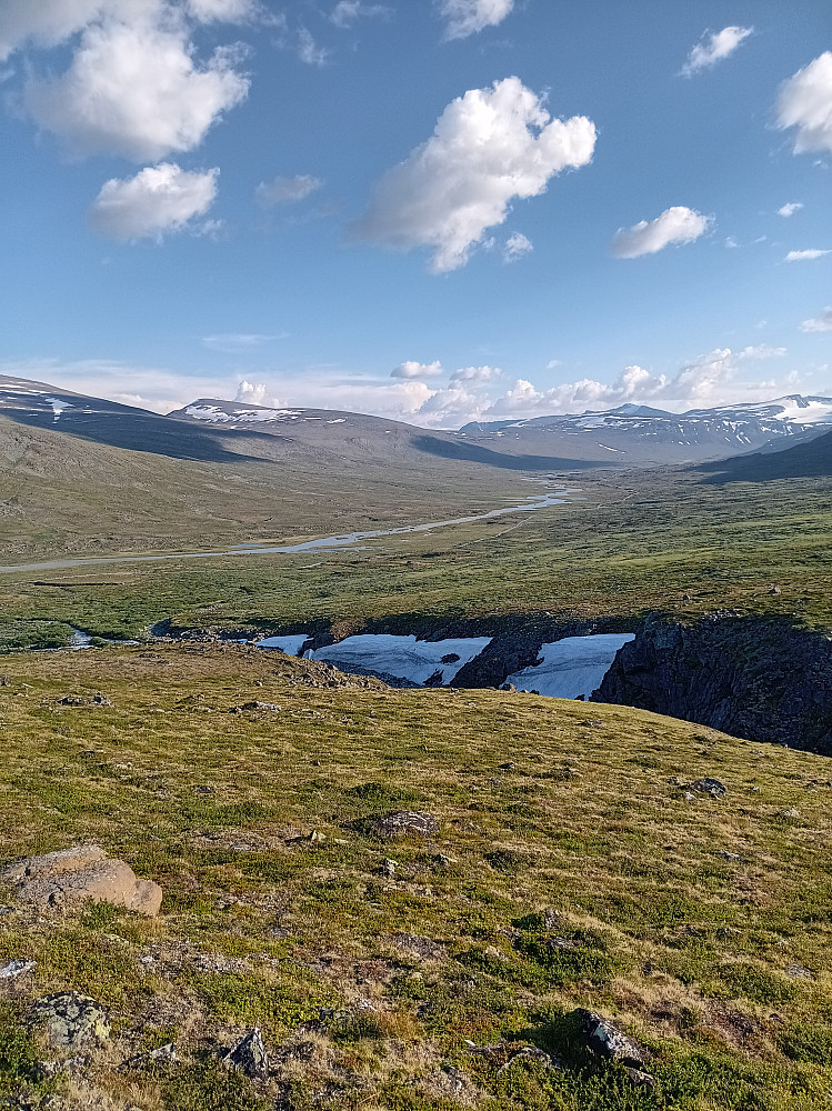 Veodalen fra stigningen innover i retning Trollsteinkvolven.