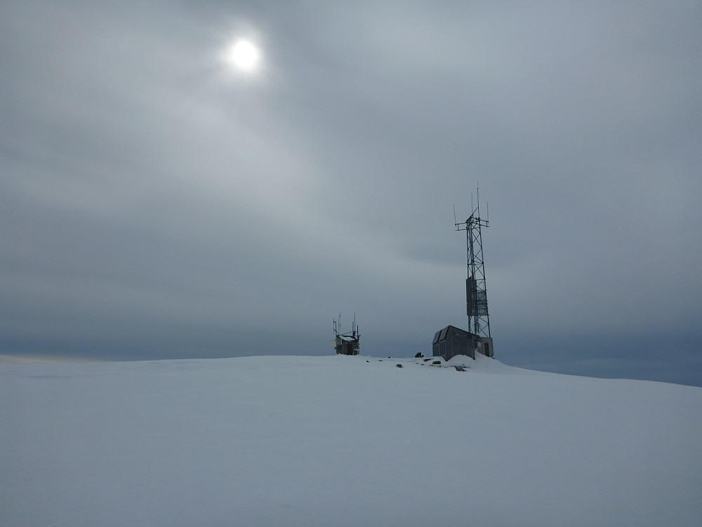 Toppen med antenne