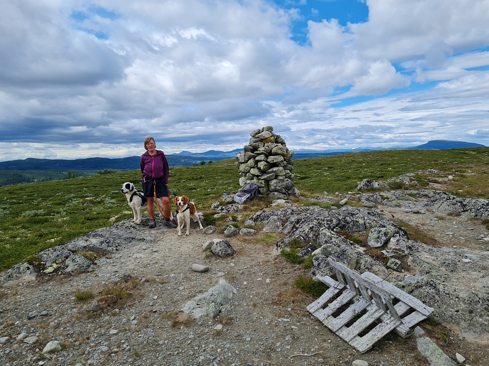 Anne Grete påhøyeste Hornsjøfjellet 1054 moh