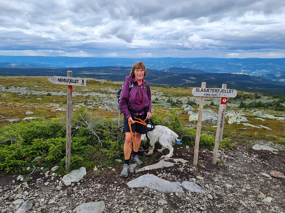 Anne Grete på Slåseterfjellet
