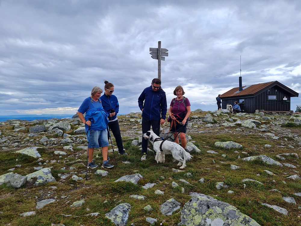 Sigrid, Leila, Pål og Anne Grete på Nevelfjell