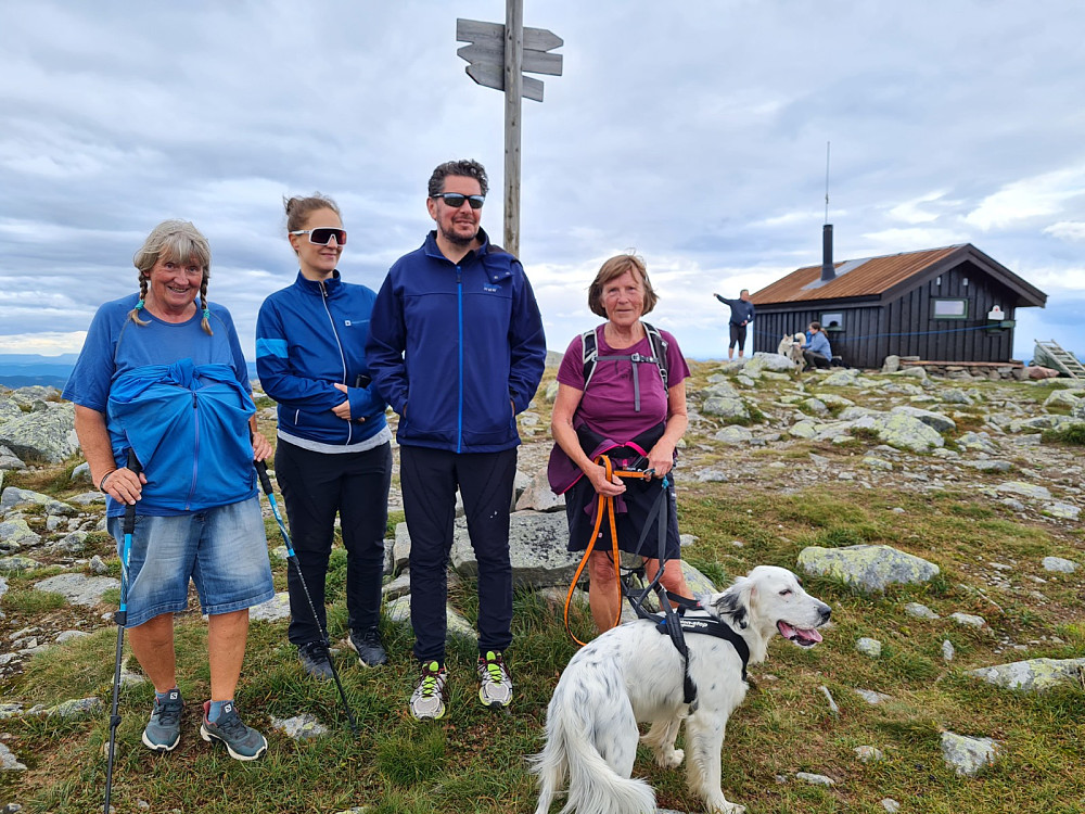 Sigrid, Leila, Pål og Anne Grete på Nevelfjell
