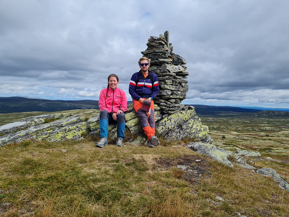 Kristine og Hans Thorvald på Goppollfjellet nord