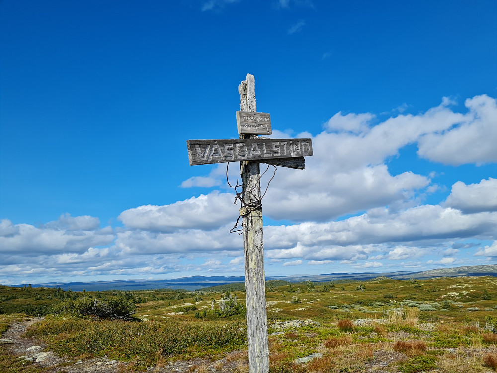 På Søre Skinnfjellet,som ikke heter Våsdalstind