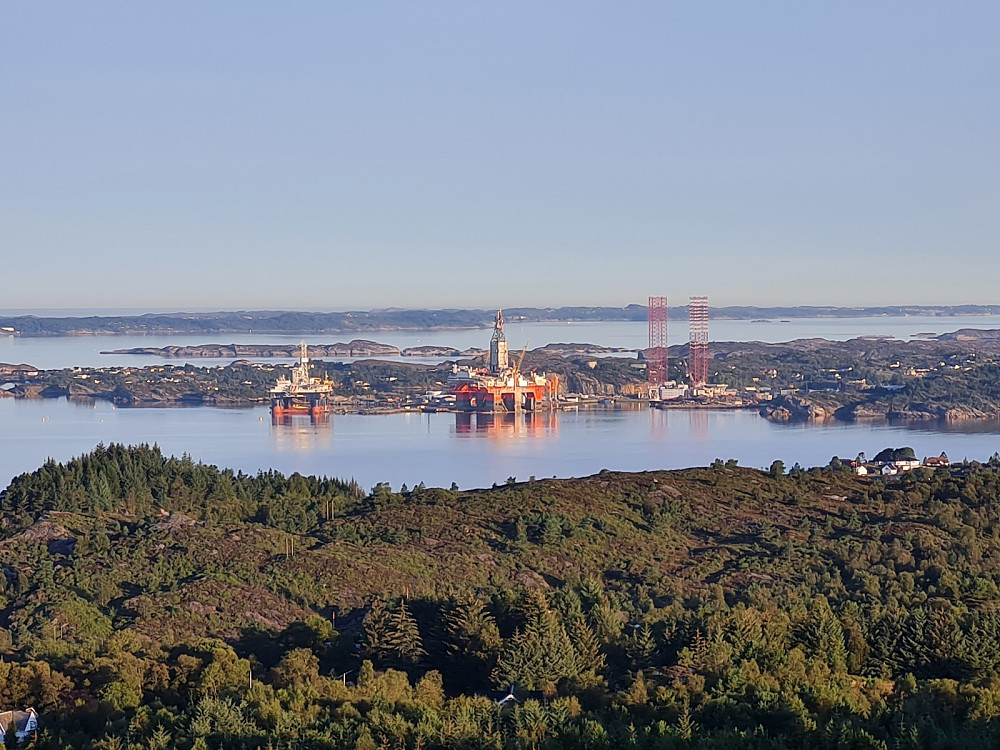 Utsikt nordover fra Folleseåsen