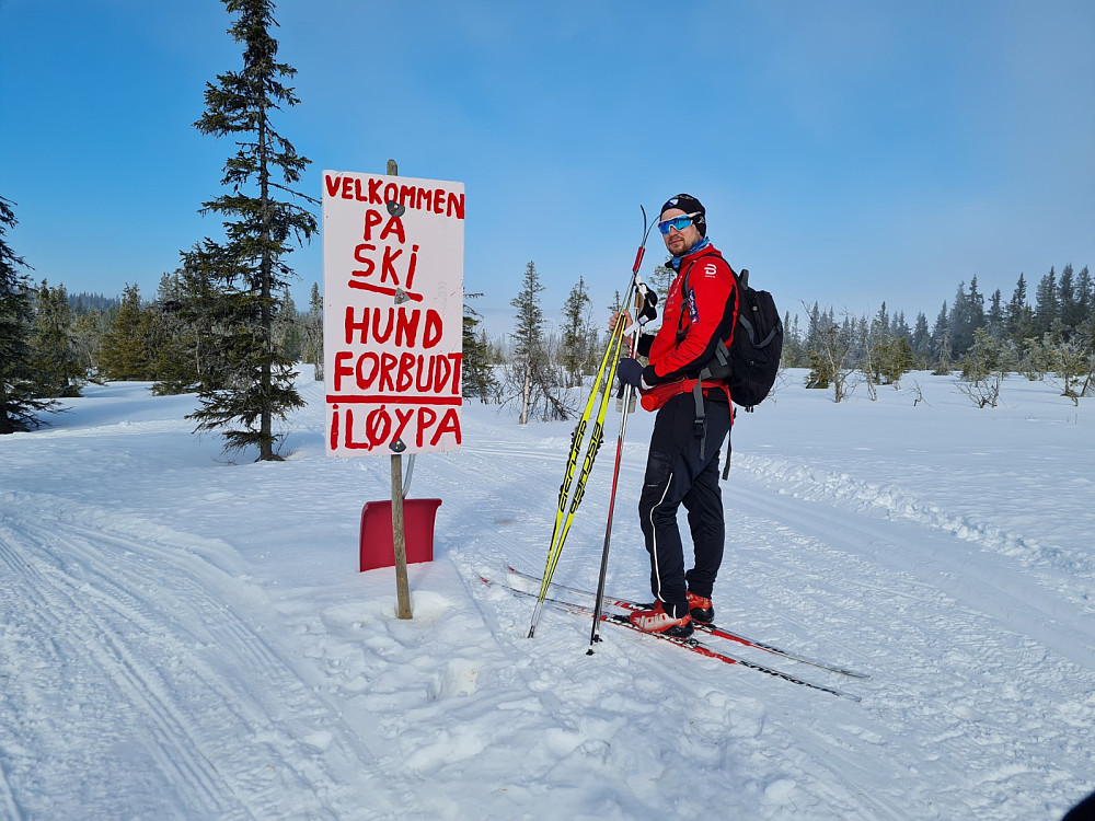 HT og jeg hadde med et ekstra skipar, og drev glidtesting før start