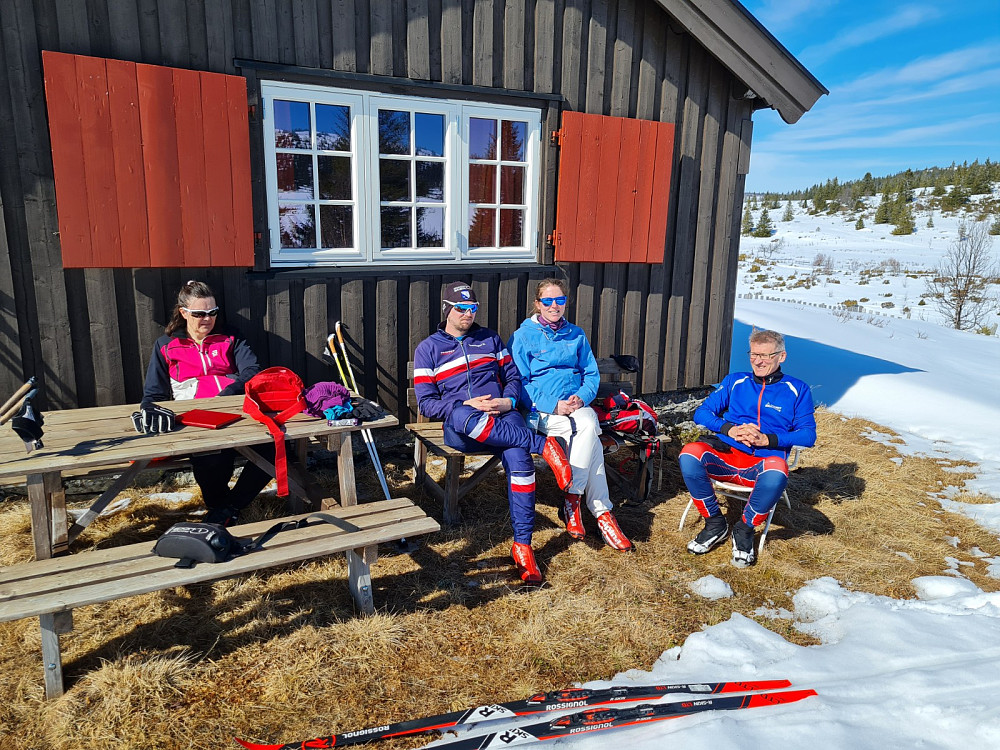 Anne Marit, Hans Thorvald, Kristine og Jan Arne på Ginahytta