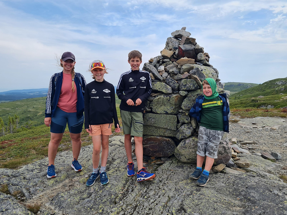 Mari, Signe, Åsmund og Jakob på Gammelhans