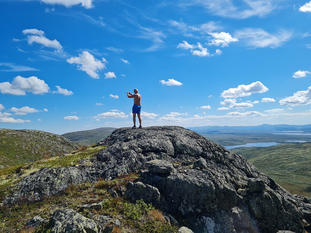 Jan på lite toppunkt opp for Bratteskaret