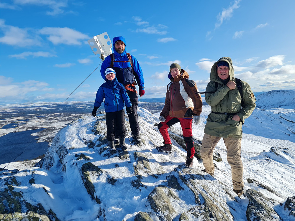 Knut Halvor, Harald, Gahr og Knut på Svartfjellet