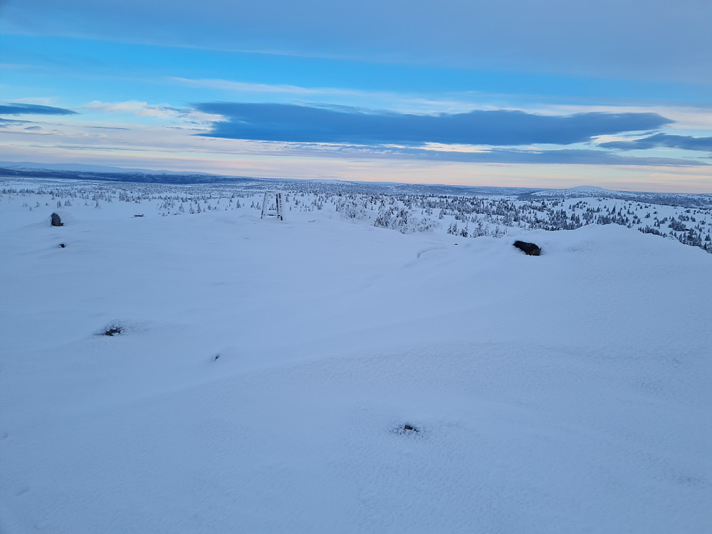 Sjusjøfjellet øst, sikteskive