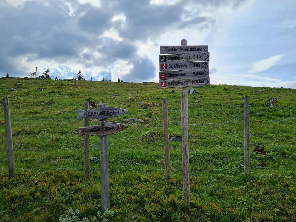 Info ved Grøtåsen parkering