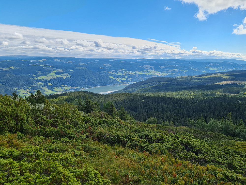 Utsikt mot Gudbrandsdalen fra oppstigningen til Linvikknappen