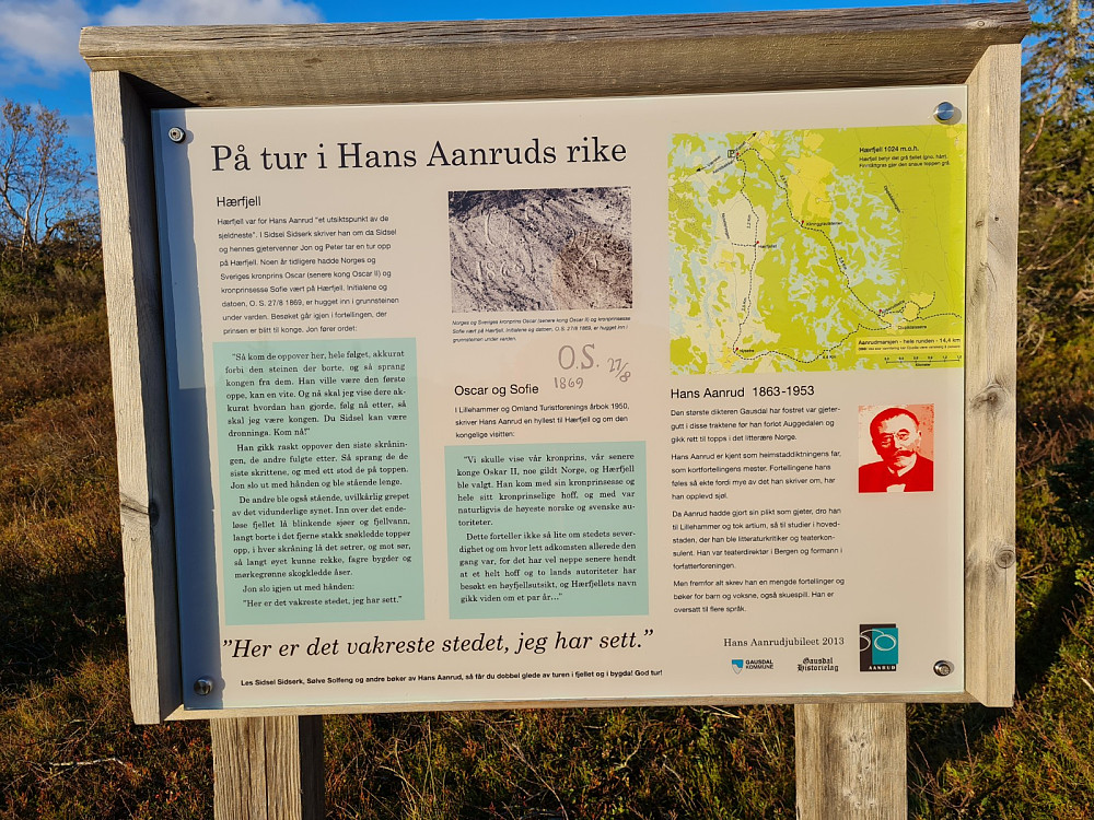Infotavle om Auggedalens store dikter, Hans Aanrud