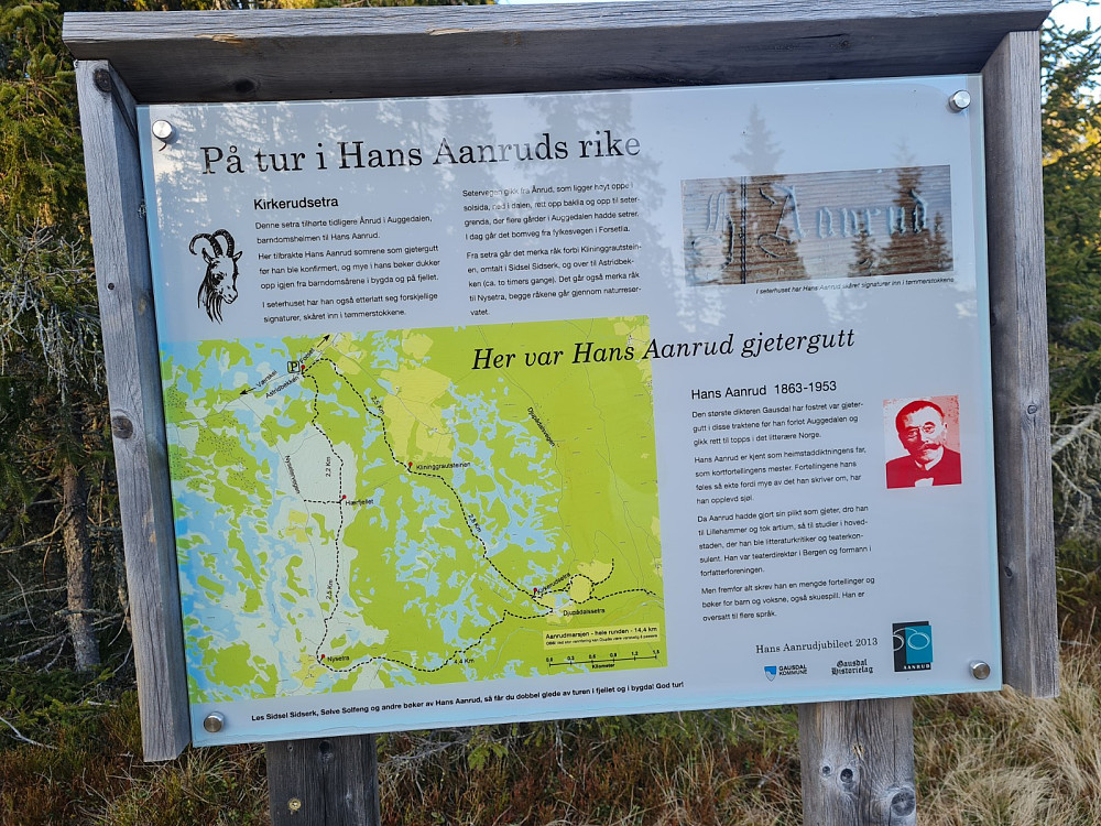Hans Aanrud info ved Kirkerudsetra