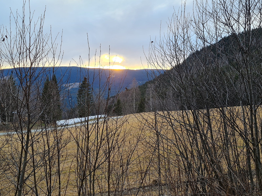 Solnedgang ved turstart
