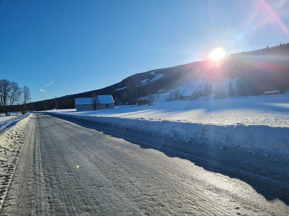 Solnedgang over Grøtåsen