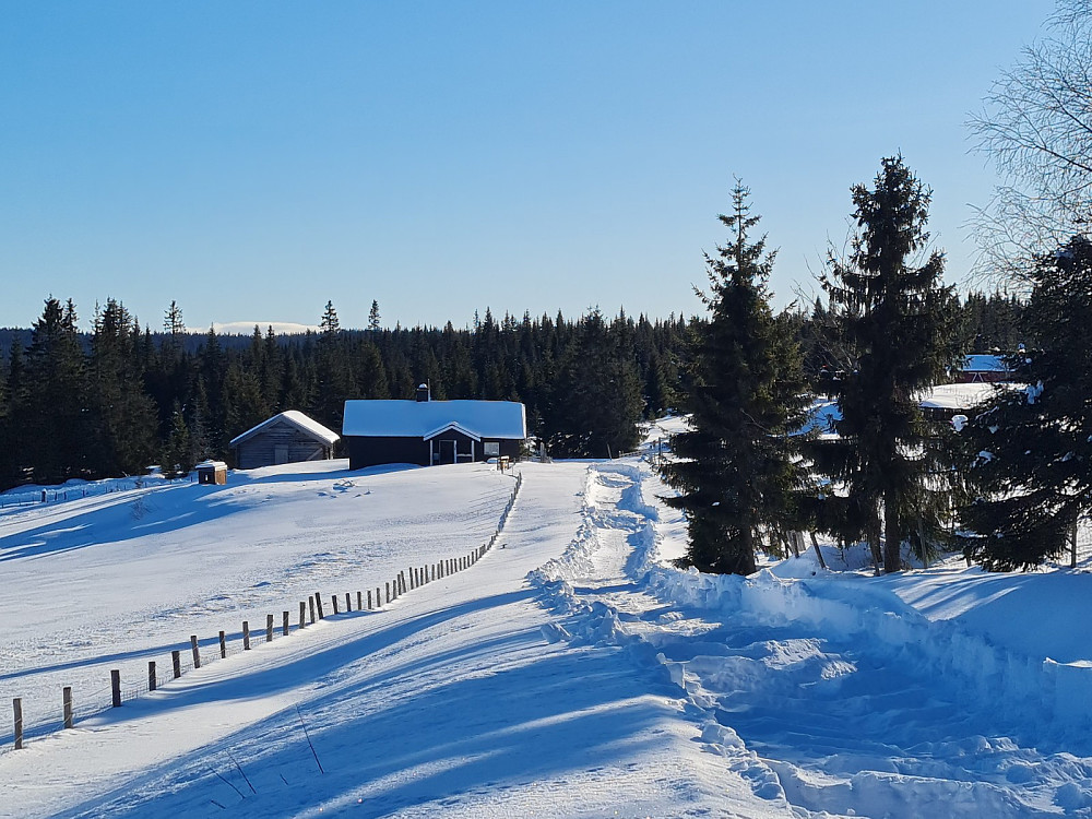 Alfsberg seter på Kinna. Ikke akkurat skispor her