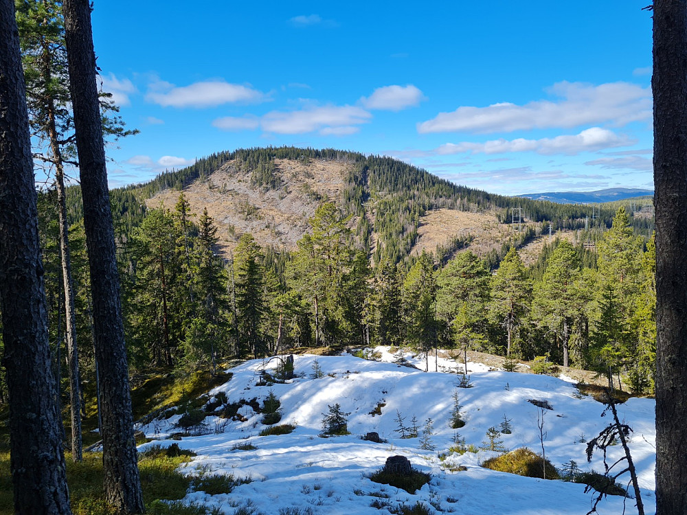Balbergkampen fra litt ned for Rundhaugen