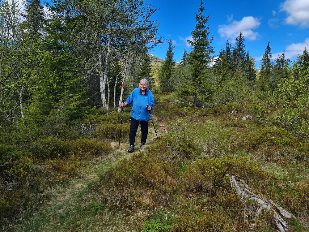 Sigrid på vei mot Ulva kvileplass