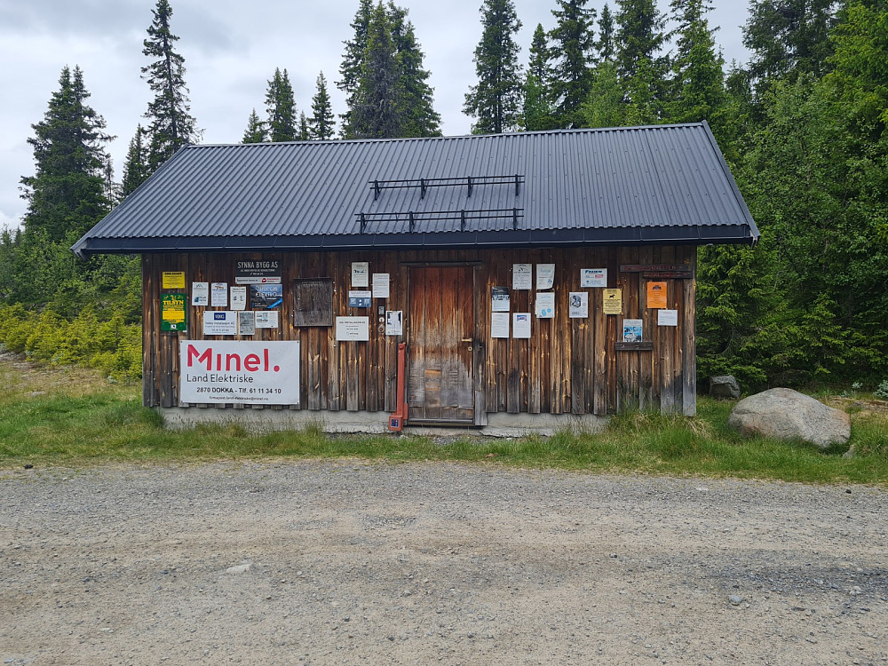 Info ved parkeringsplassen