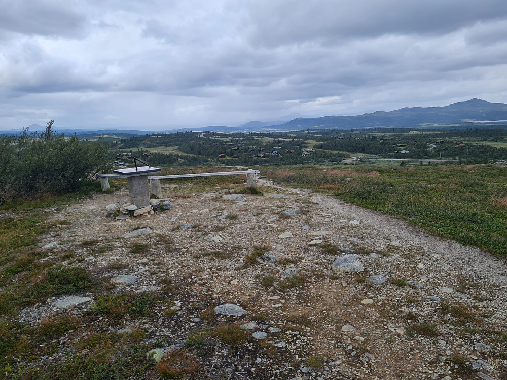 Utsikten sikteskive ved Lortetjednhaugen