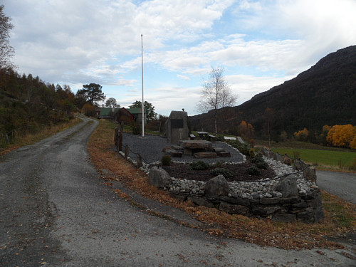 Merka rute via denne vegen.