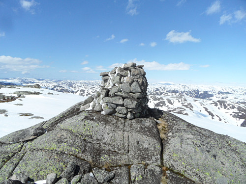 På Myrfjell. Fidjaknutane bak t.h.