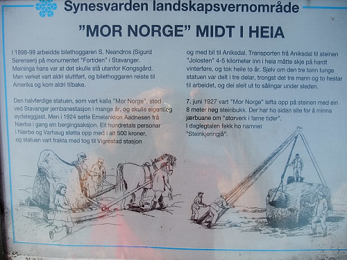 Info om historien til Steinkjerringa.