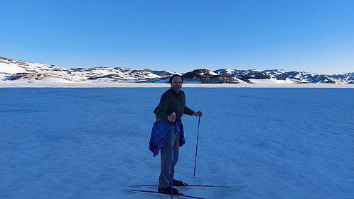Turkameratens bilde av meg i sørenden av fjorden.