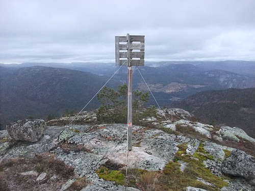 Trigpunktet på Flatestøylåsen.