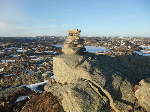 På Gryteheia med Kvernavatnet bak.