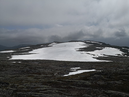 Mot fortoppen/sørtoppen på 1278moh frå Glitteregga
