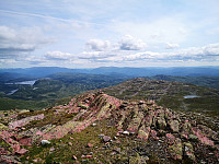 Utsikt søraustover frå Brattefjell