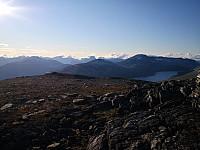 Stokkehøgda og Fossafjellet frå Kaldhøa