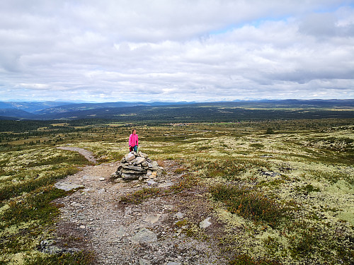 På veg oppover til Goppollfjellet