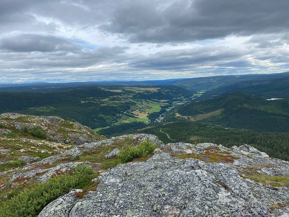 Flott utsikt nedover Svatsum