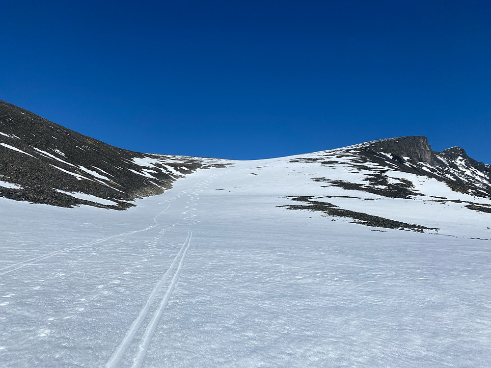 Flott snø å kjøre ned igjen i.