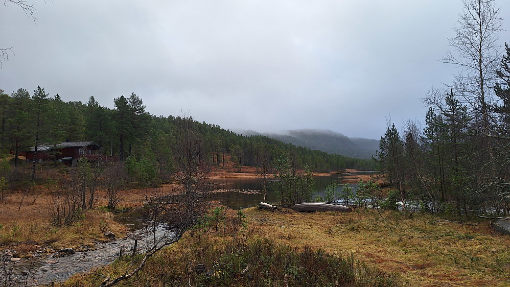 Utløpet av Langvatnet. 