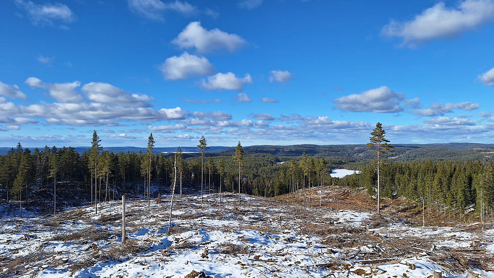 Utsikt nordover.