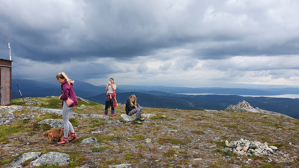 På toppen av Killingnuten (1144). Utsikt mot sørvest.
