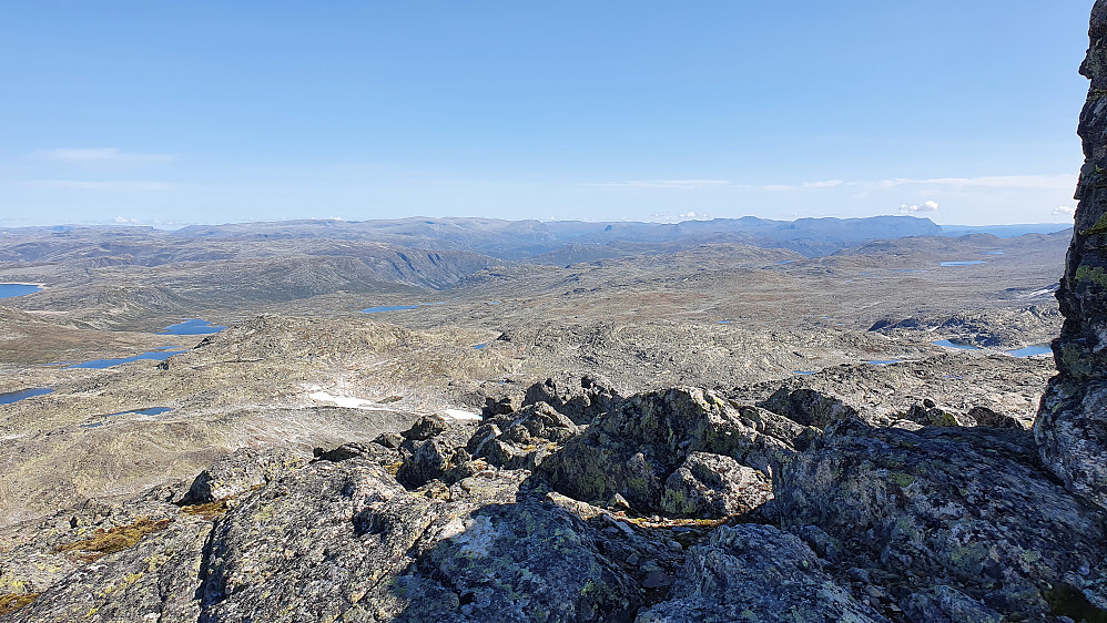 Utsikt mot Hemsedalsfjella fra Raudbergnuten.