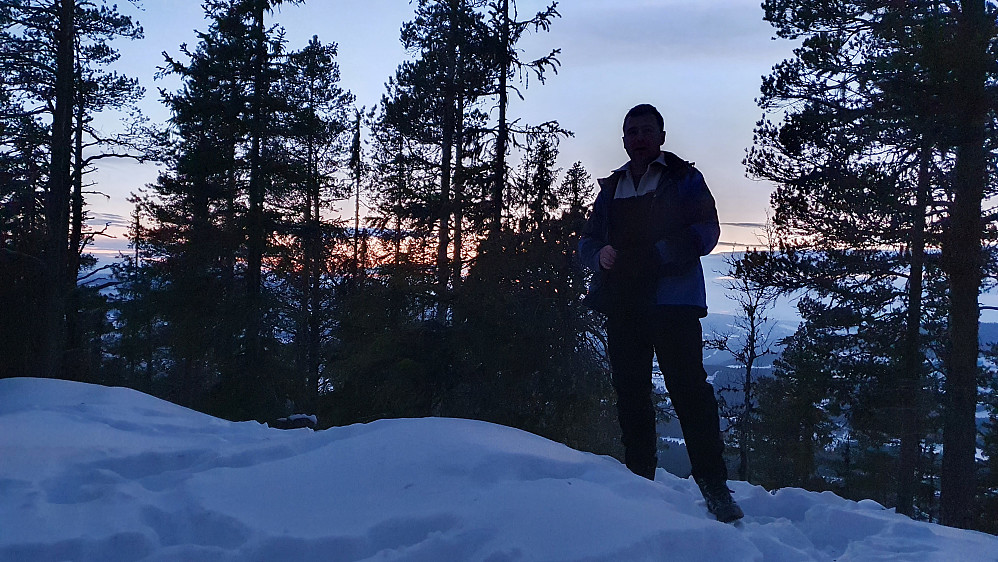 På toppen av Mehovd.